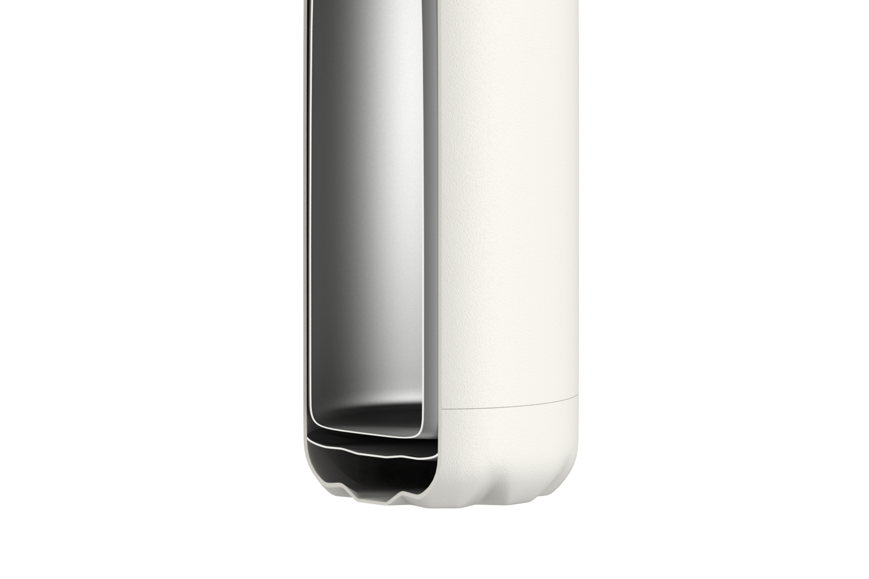 Thermos Bottle With Double Vacuum Wall