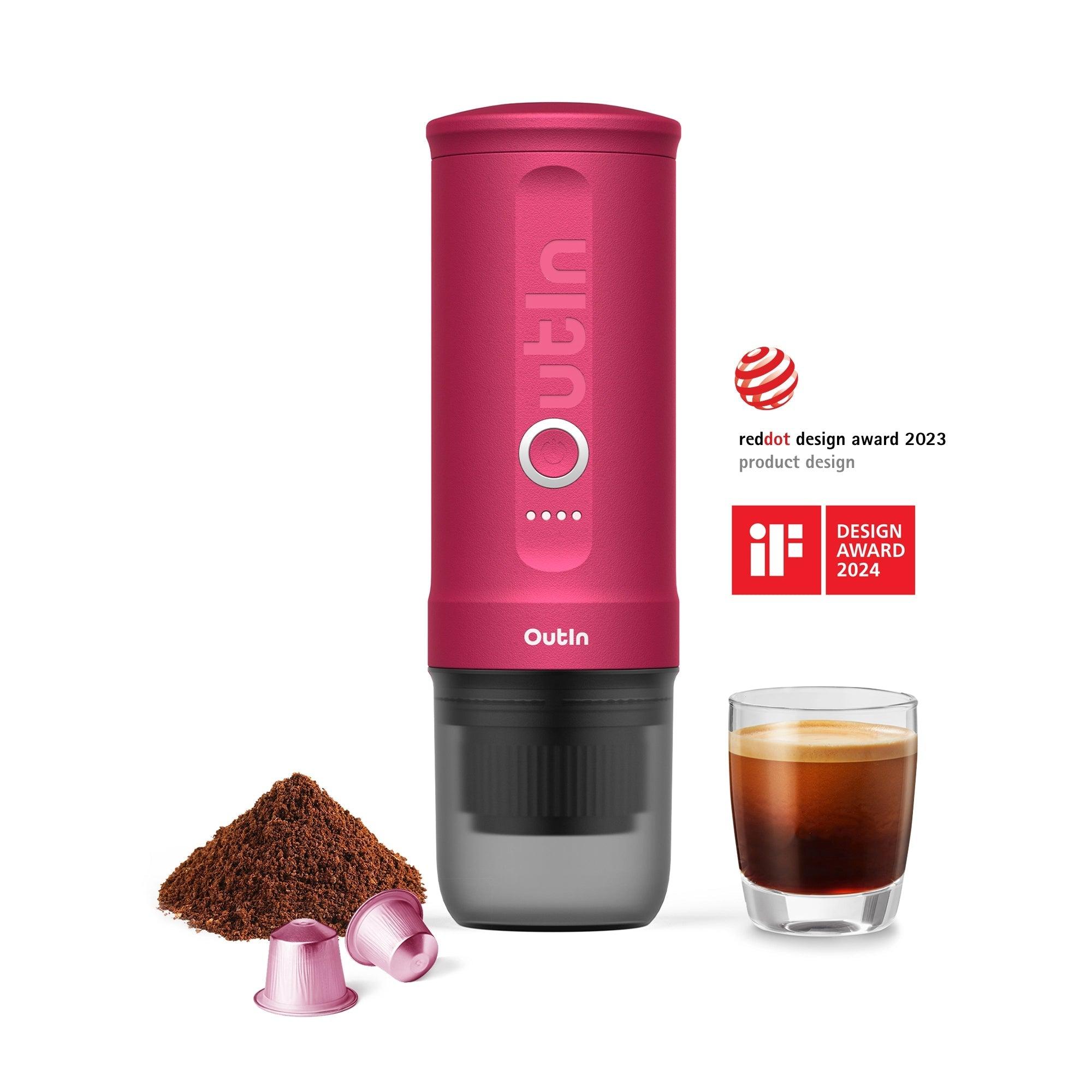 Espressor portabil Outin Nano - Crimson Red