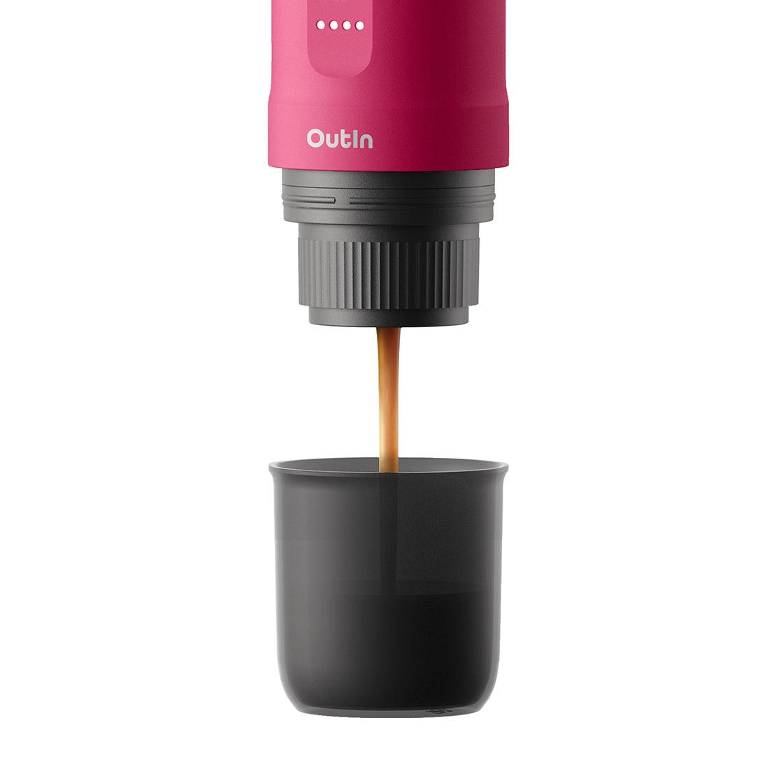 Espressor portabil Outin Nano - Crimson Red