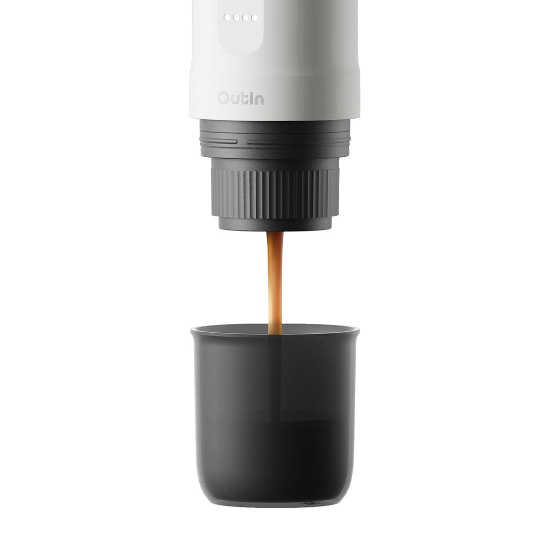 Espressor portabil Outin Nano | Alb perlat