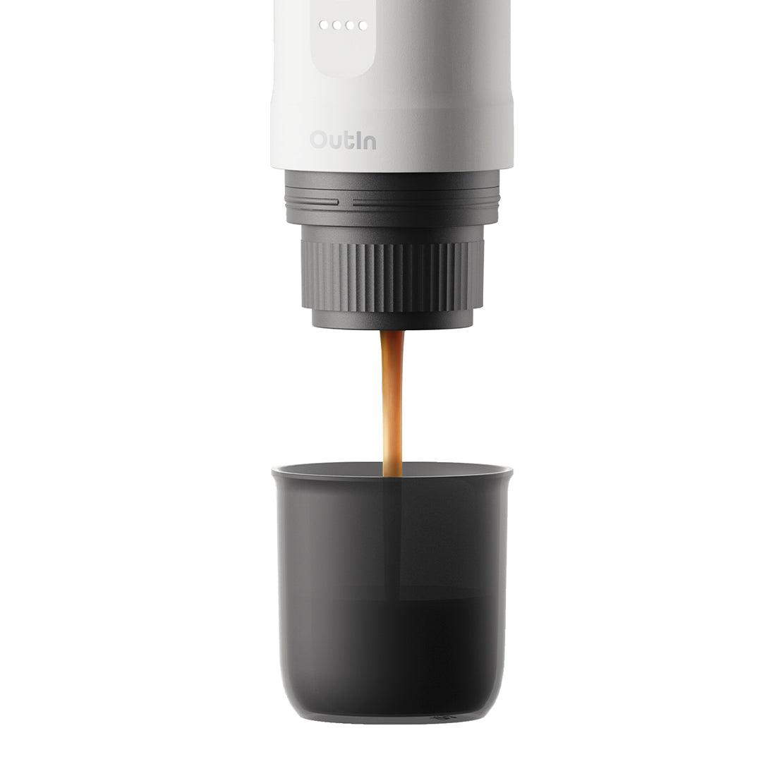 Espressor portabil Outin Nano - alb perlat